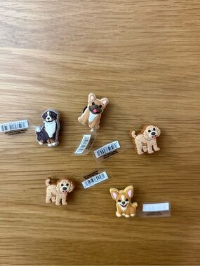 Crocs authentic cute Dog Shoe Charms jibbitz - Set of 5